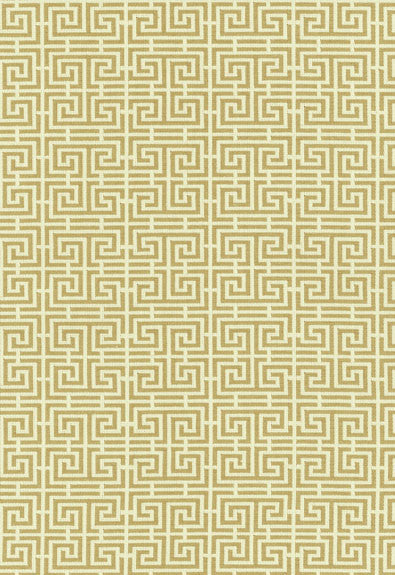 FSchumacher Fabric 54953 Chinois Fret Camel, Cream