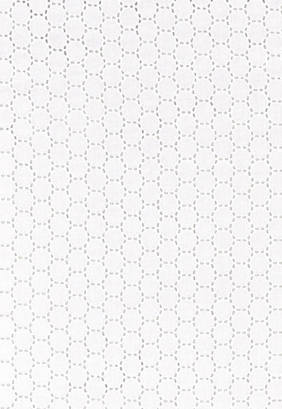 FSchumacher Fabric 55600 Anastasia Eyelet White