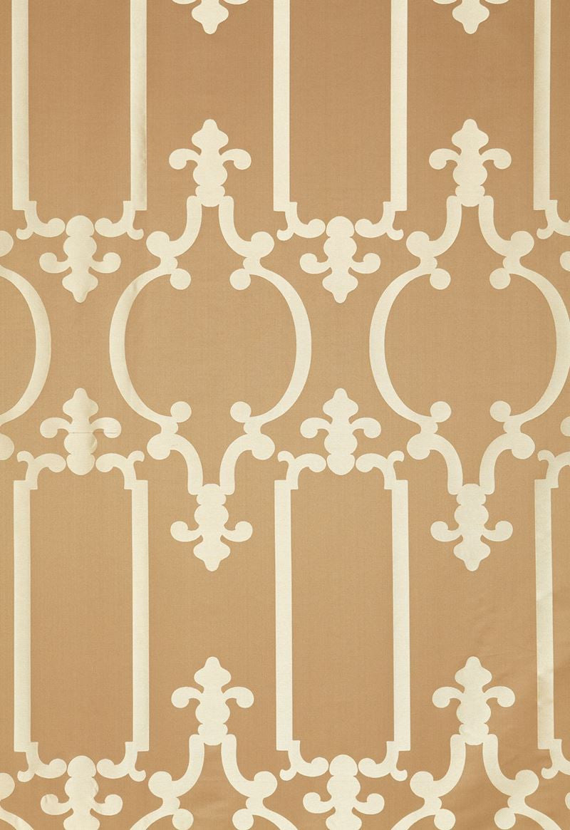 FSchumacher Fabric 55862 Ornamental Silk Taupe