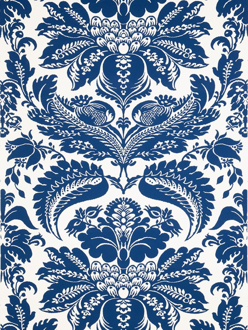 Stroheim Wallpaper 6022702 1087E Selenio Damask S0515 Periwinkle