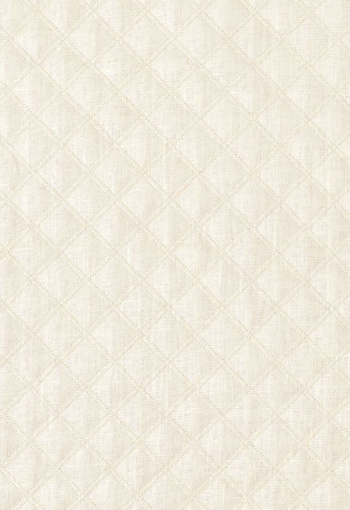 FSchumacher Fabric 62151 Thayer Quilted Linen Ivory