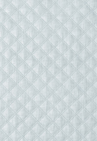FSchumacher Fabric 62152 Thayer Quilted Linen Aqua