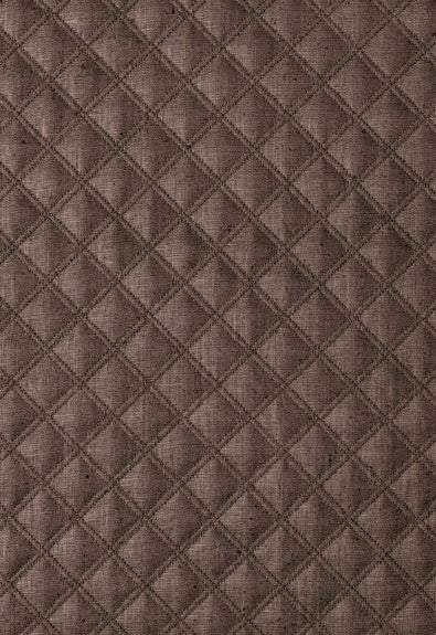 FSchumacher Fabric 62154 Thayer Quilted Linen Espresso