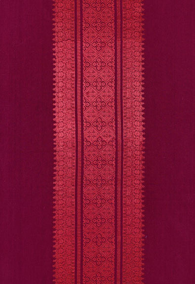 FSchumacher Fabric 62663 Saree Stripe Mulberry