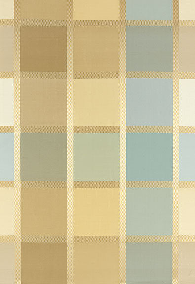 FSchumacher Fabric 62850 Navsari Silk Plaid Opal