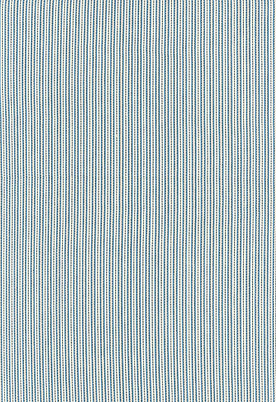 FSchumacher Fabric 63003 Baker Cotton Stripe Ivory, Chambray, Indigo