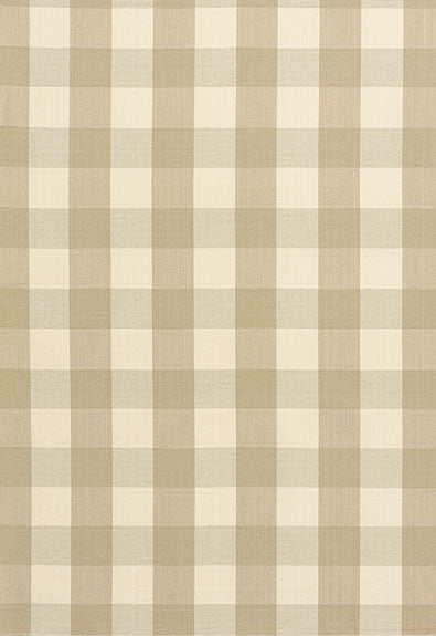 FSchumacher Fabric 63031 Camden Cotton Check Beige