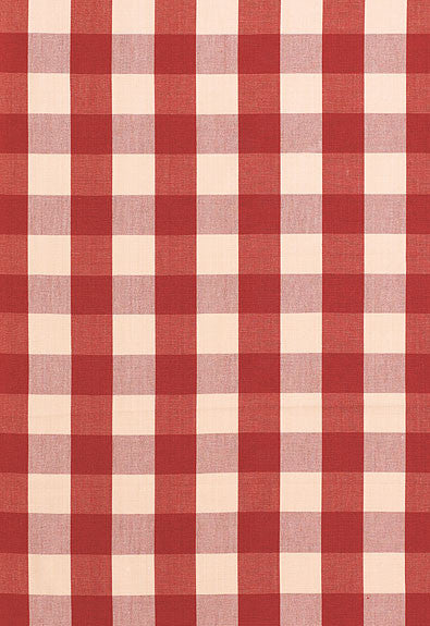FSchumacher Fabric 63034 Camden Cotton Check Red