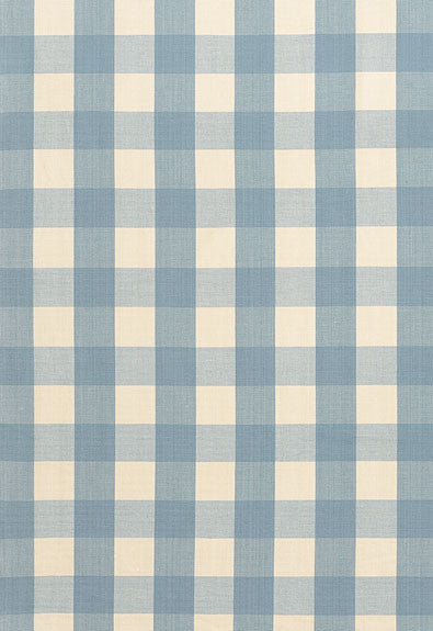 FSchumacher Fabric 63038 Camden Cotton Check Chambray