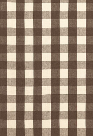 FSchumacher Fabric 63041 Camden Cotton Check Java