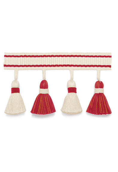 FSchumacher Fabric Trim 63082 Merida Tassel Fringe Coral