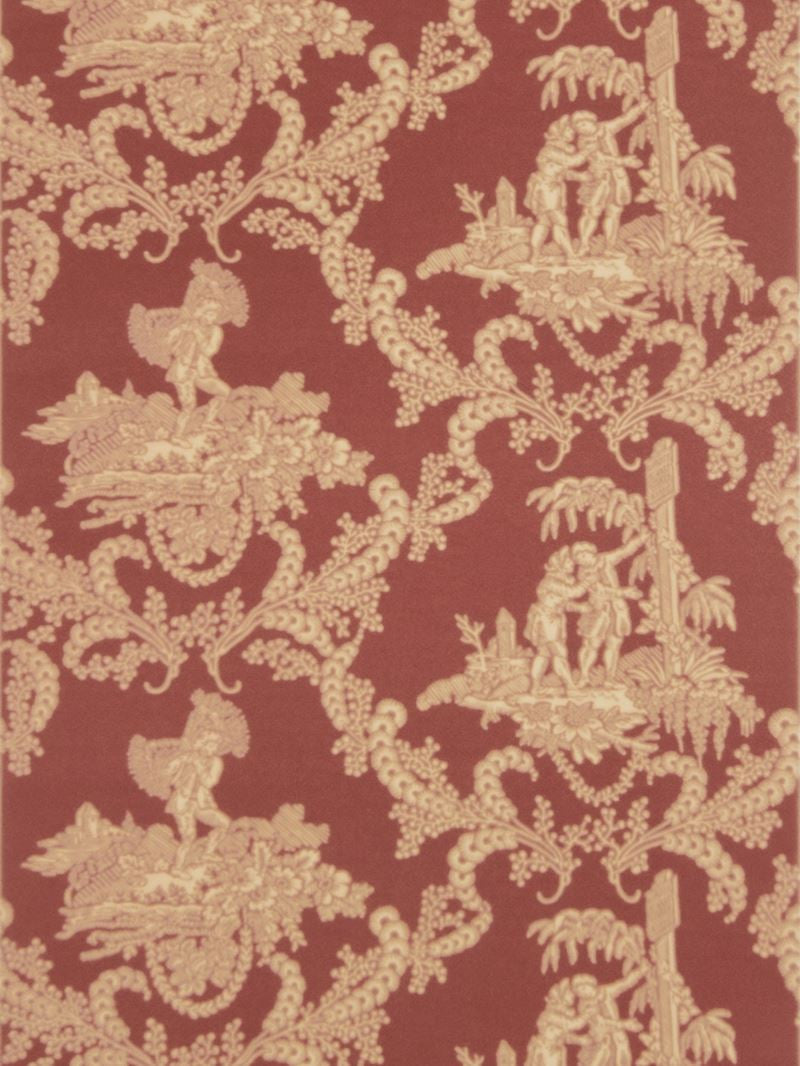 Stroheim Wallpaper 6332402 Hamlet's Toile Red