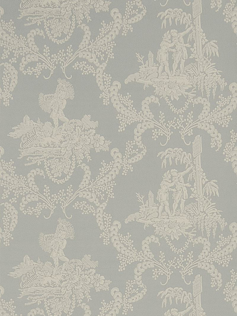 Stroheim Wallpaper 6332403 Hamlet's Toile Silver Sage