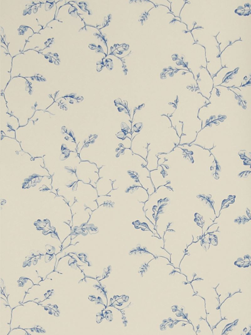 Stroheim Wallpaper 6334601 Trailing Acorns Blue