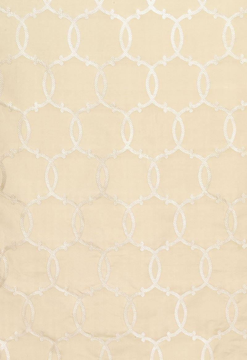 FSchumacher Fabric 63712 Silk Tracery Alabaster