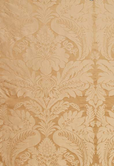 FSchumacher Fabric 63733 Bennet Silk Damask Travertine