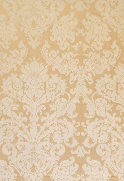 FSchumacher Fabric 63740 Hatfield Silk Damask Sesame