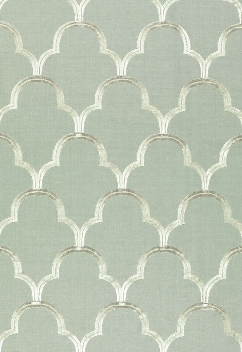 FSchumacher Fabric 64320 Scallop Embroidery Mineral