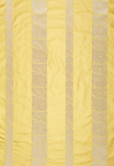 FSchumacher Fabric 64430 Mandarin Silk Stripe Sunlight