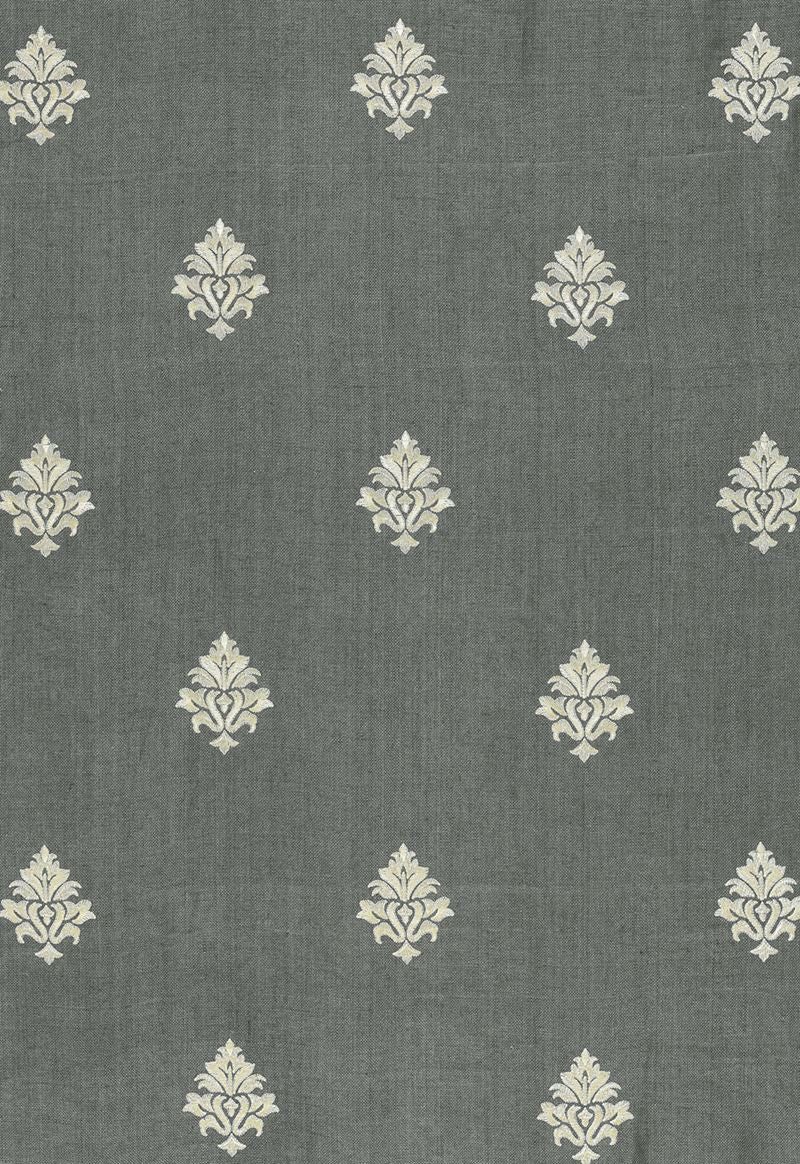 FSchumacher Fabric 64721 Lorenzo Embroidery Midnight