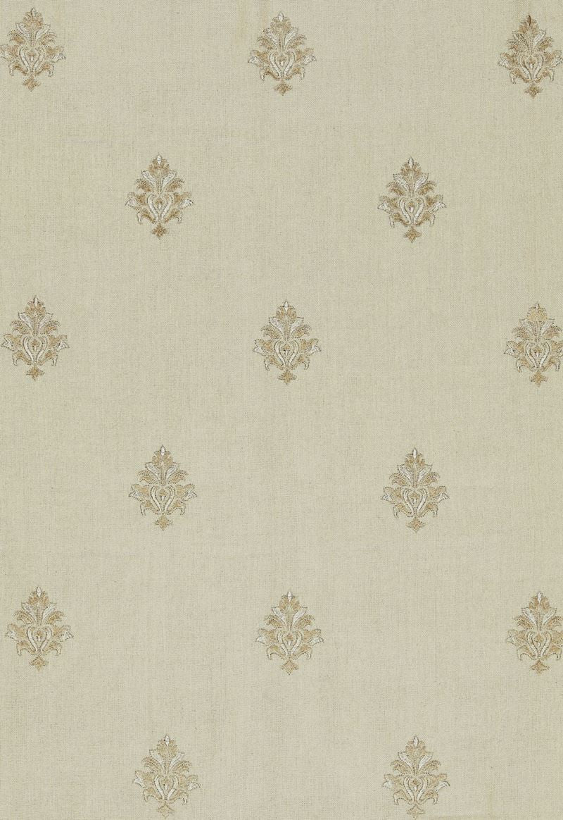 FSchumacher Fabric 64723 Lorenzo Embroidery Natural