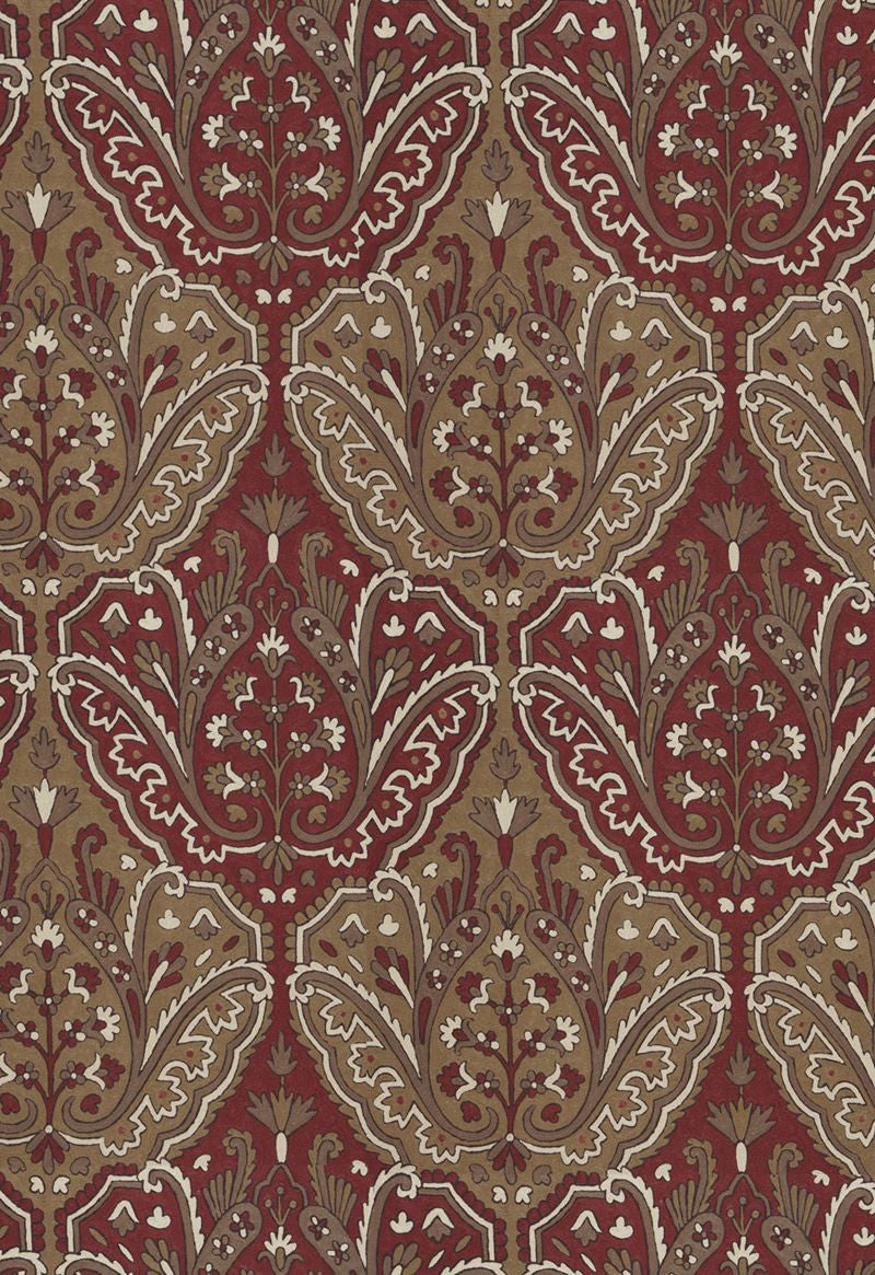FSchumacher Fabric 64811 Maharajah Crewel Embroidery Pompeii
