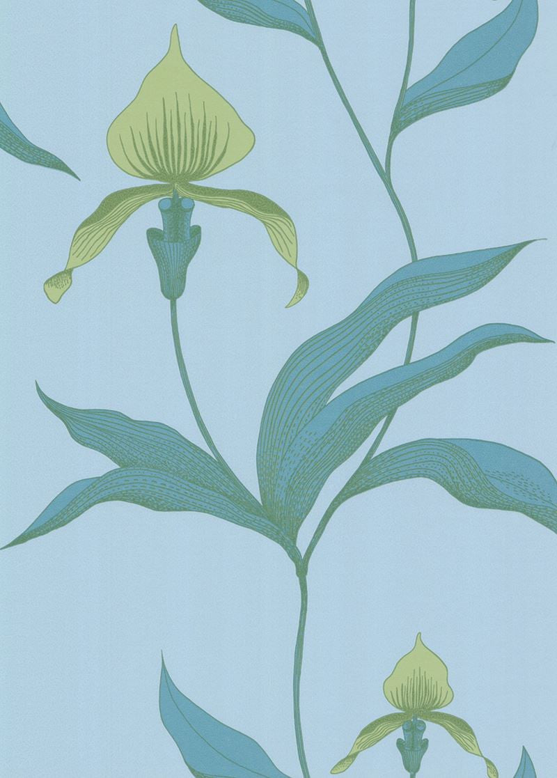 Cole & Son Wallpaper 66/4029.CS Orchid Turq/Grn