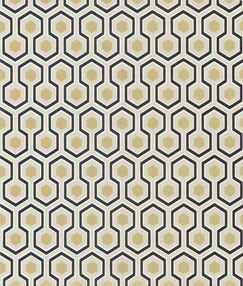 Cole & Son Wallpaper 66/8056.CS Hicks' Hexagon Black/G