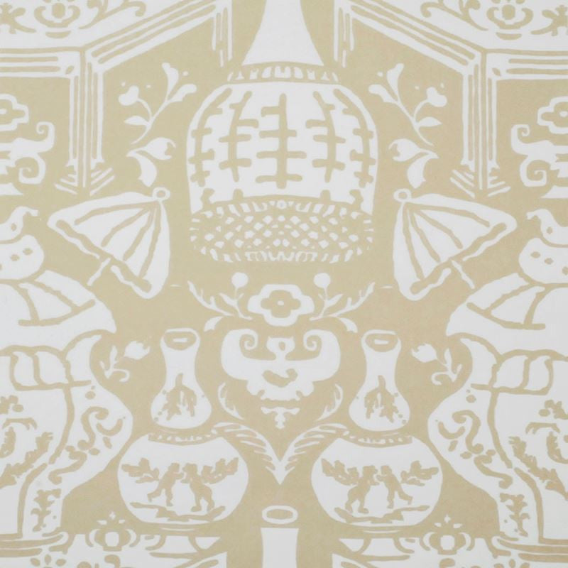 Clarence House Wallpaper 6801-11 The Vase Beige