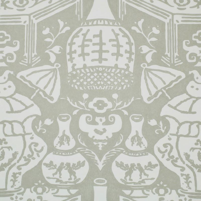 Clarence House Wallpaper 6801-13 The Vase Stone