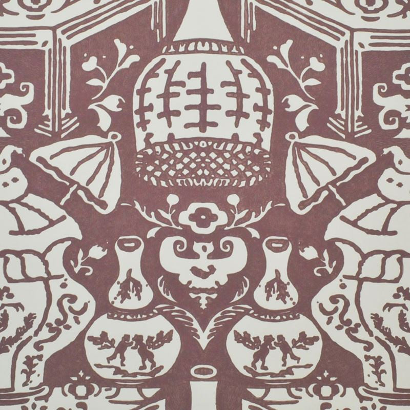 Clarence House Wallpaper 6801-18 The Vase Lilac