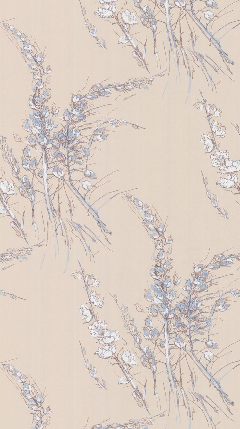 Cole & Son Wallpaper 69/11145.CS Wind Flowers Blue Taupe