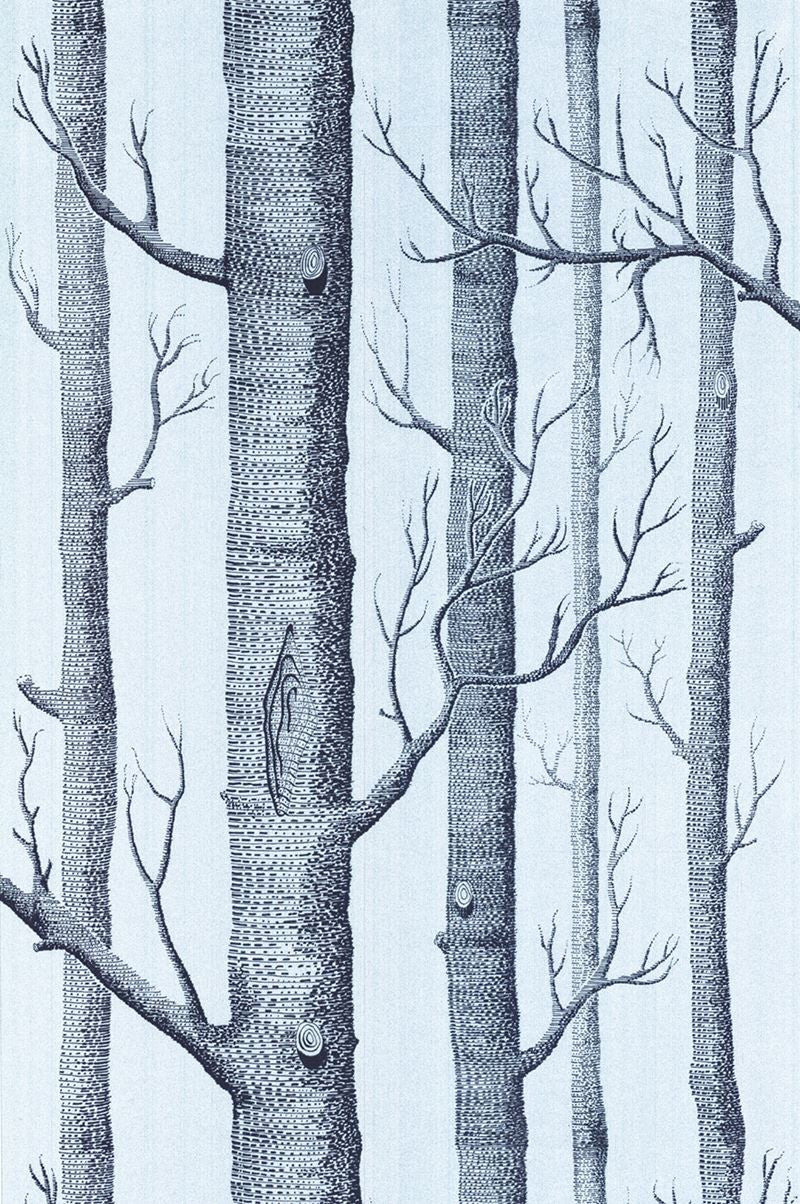 Cole & Son Wallpaper 69/12150.CS Woods Chocolate/Silver
