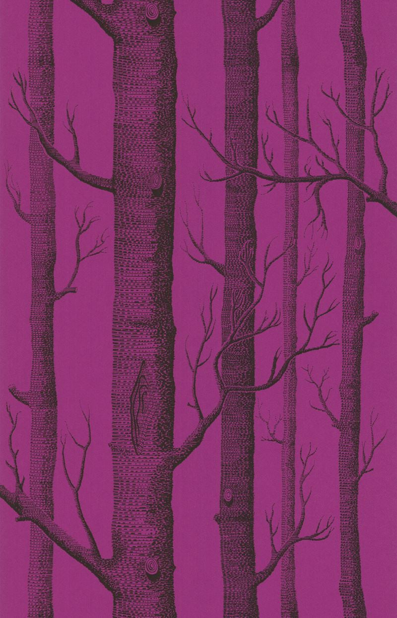 Cole & Son Wallpaper 69/12152.CS Woods Onyx/Plum