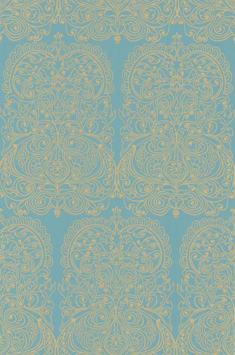 Cole & Son Wallpaper 69/2107.CS Alpana Gold/Aqua
