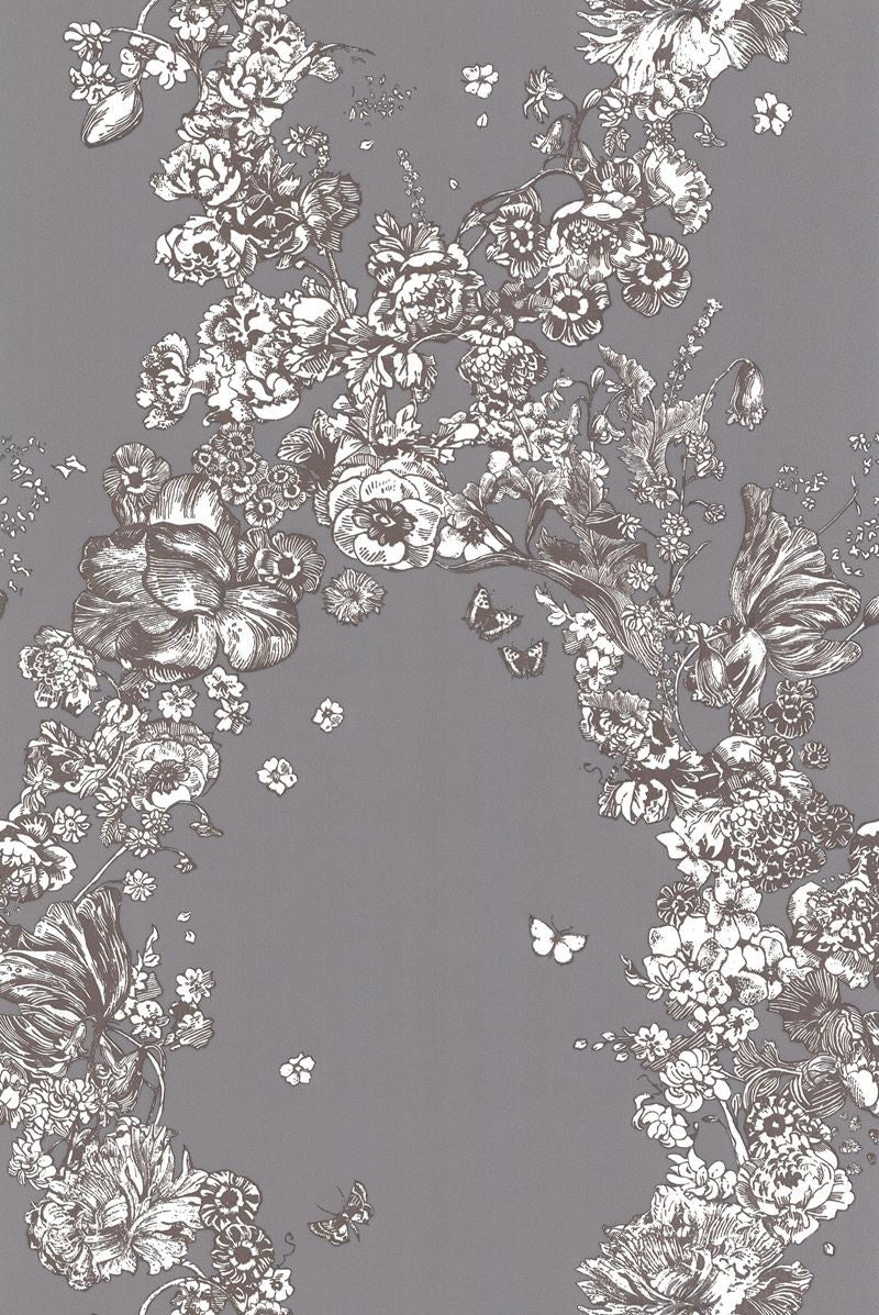 Cole & Son Wallpaper 77/6020.CS Fiori Grey