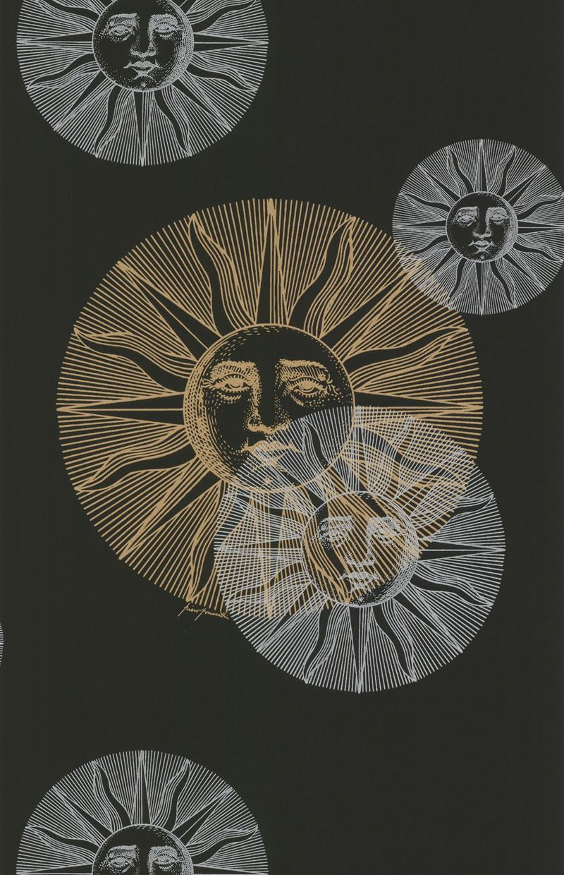 Cole & Son Wallpaper 77/9033.CS Il Sole Black