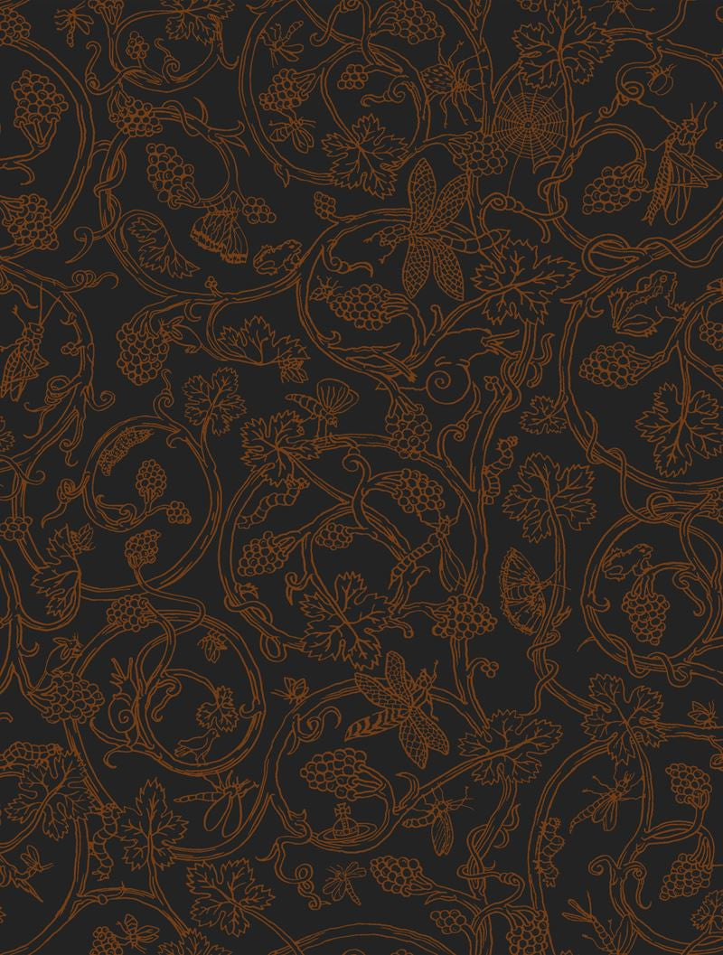 Cole & Son Wallpaper 86/10034.CS Insects Black