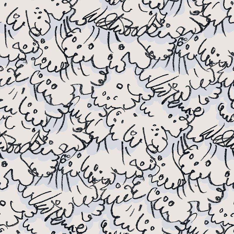 Cole & Son Wallpaper 86/1004.CS Vivienne's Lace Grey/Brn