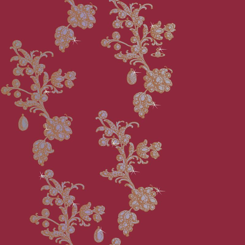 Cole & Son Wallpaper 86/11041.CS Paper Jewellery Rouge