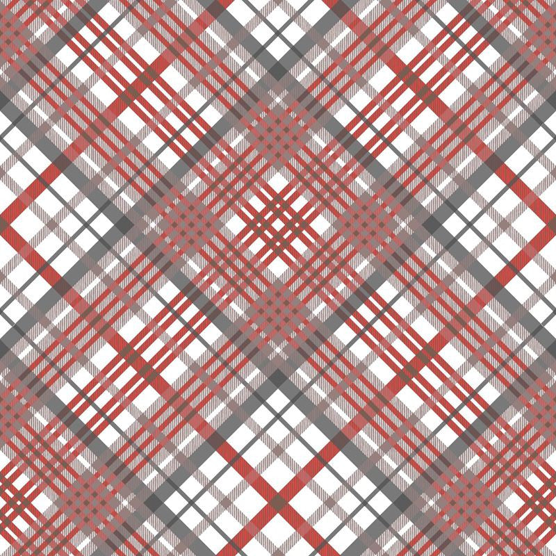 Cole & Son Wallpaper 86/2008.CS Tartan Red/Brown