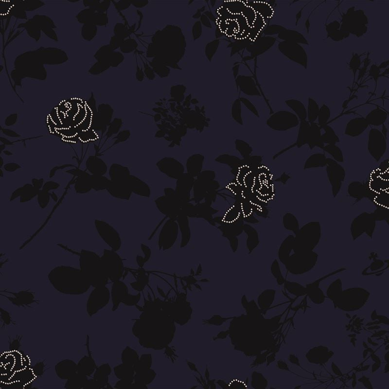 Cole & Son Wallpaper 86/4013.CS Absence Of Rose Midnight