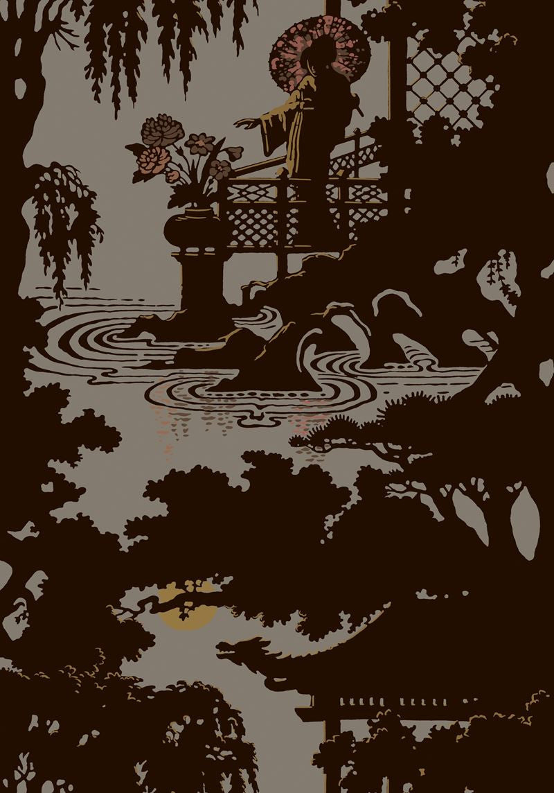 Cole & Son Wallpaper 89/6023.CS Geisha Brown