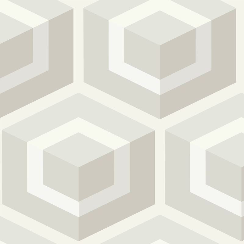 Cole & Son Wallpaper 93/1001.CS Hexagon Light Grey