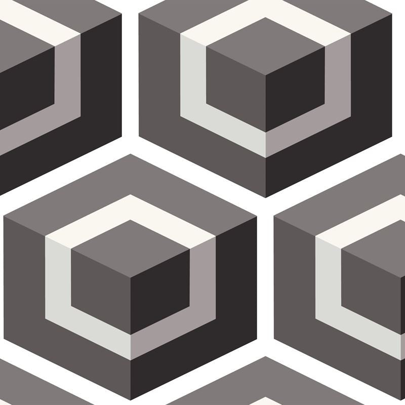 Cole & Son Wallpaper 93/1002.CS Hexagon Dark Grey