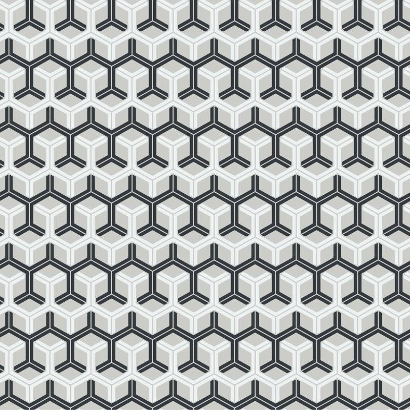 Cole & Son Wallpaper 93/15050.CS Honeycomb Black & White