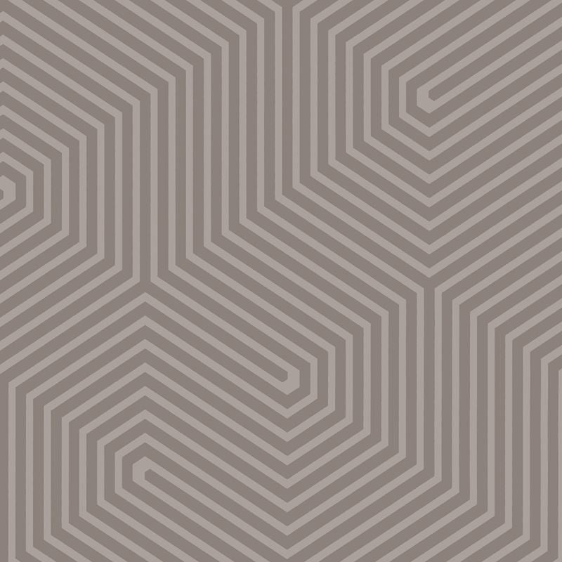 Cole & Son Wallpaper 93/5017.CS Labyrinth Mouse Brown