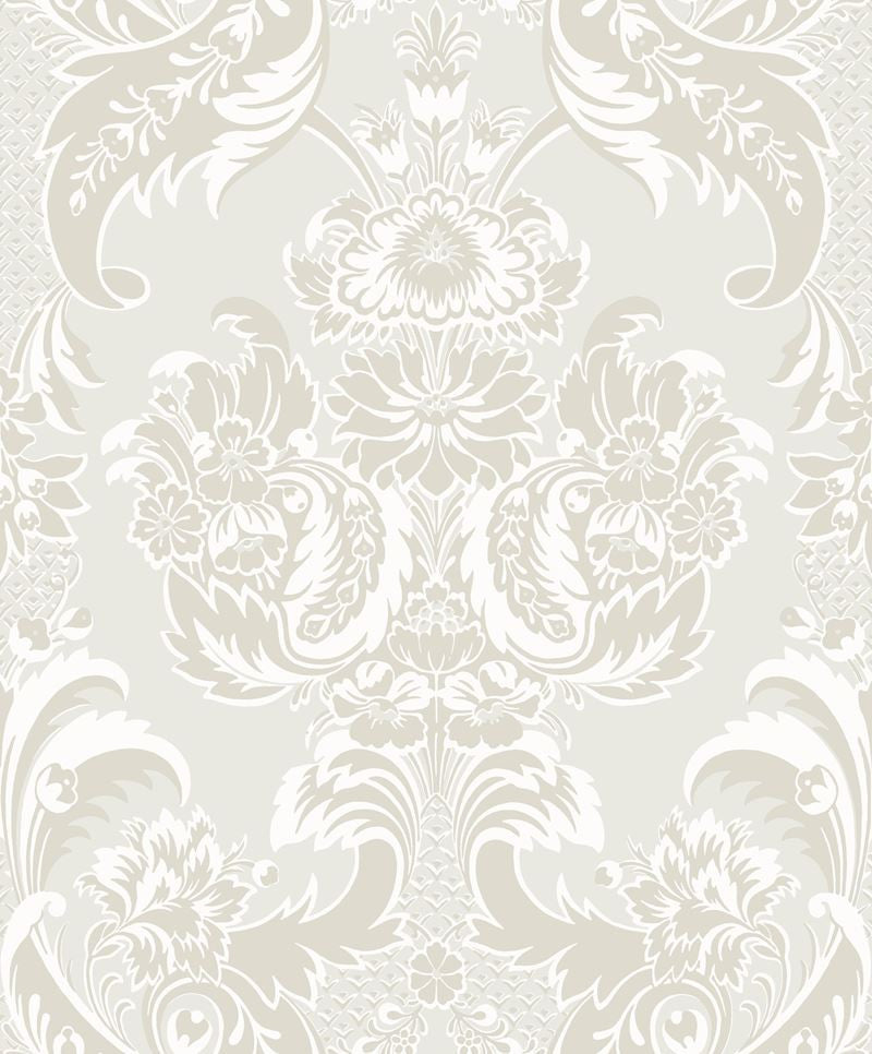 Cole & Son Wallpaper 94/3015.CS Wyndham White and Pearl