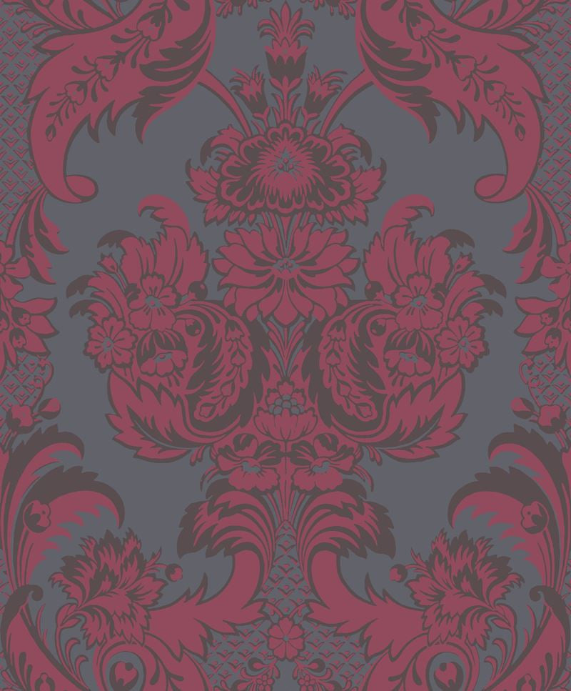 Cole & Son Wallpaper 94/3018.CS Wyndham Red and Slate