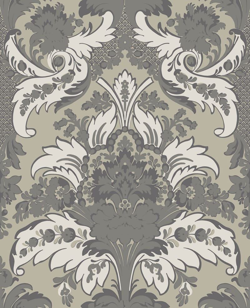 Cole & Son Wallpaper 94/5026.CS Aldwych Silver and White